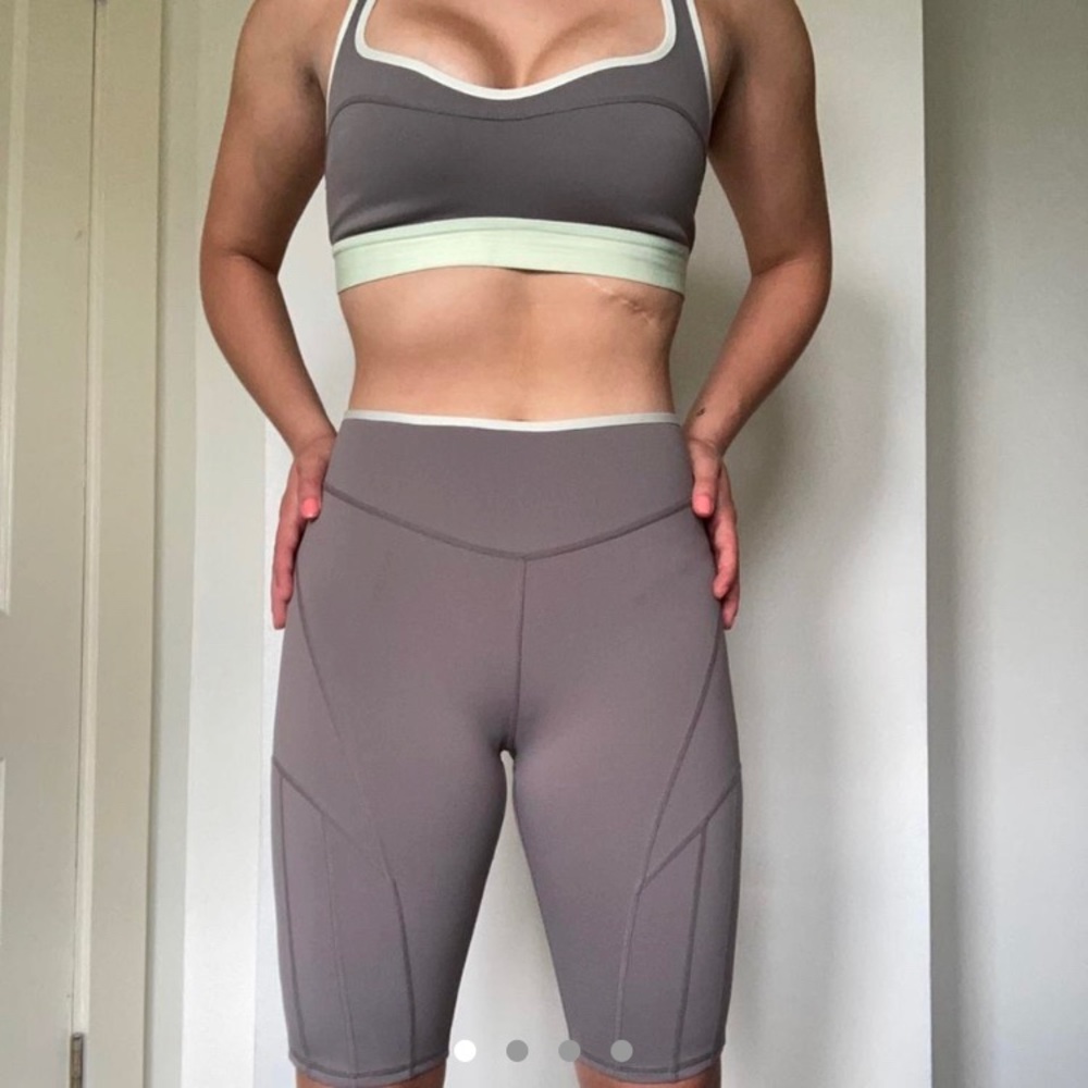 FP movement sports bra biker shorts matching set